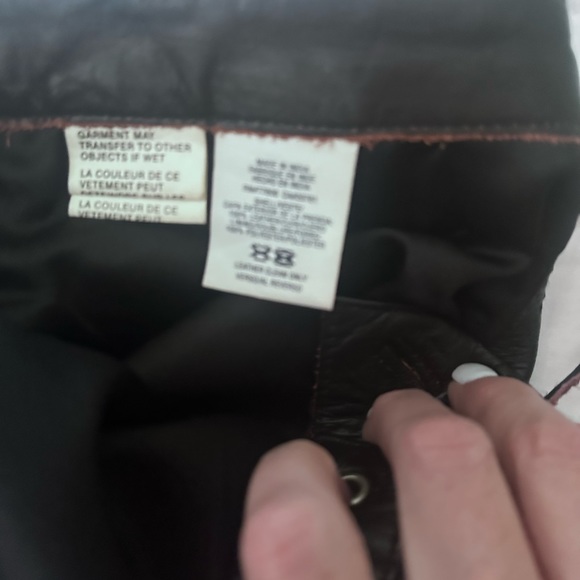 NWOT Y2K vintage leather lace up pants. Tommy Hilfiger. - Picture 4 of 13